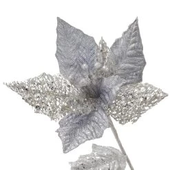 Budget ✨ Silver Jewel Poinsettia Stem by Ashland® 🥰 -Ashland Sales 10701318 3
