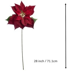 Cheap 🔥 Dark Red Poinsettia Stem by Ashland® 🔔 -Ashland Sales 10701338 3