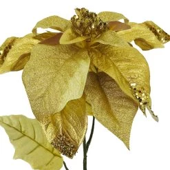 Wholesale 💯 Metallic Gold & Glitter Poinsettia Stem by Ashland® 🔔 -Ashland Sales 10701340 2