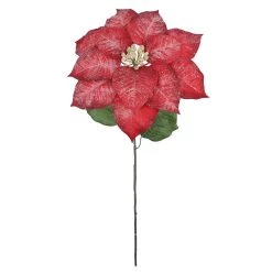 Outlet ✨ Iced Red Poinsettia Stem by Ashland® ⌛ -Ashland Sales 10701342 2