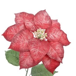 Outlet ✨ Iced Red Poinsettia Stem by Ashland® ⌛ -Ashland Sales 10701342 3
