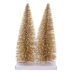 Best Pirce βοΈ 12" Gold Bottle Brush Trees, 2ct. by Ashland® π