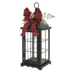 Budget 👏 15" Black Lantern with Red Bow by Ashland® ⭐ -Ashland Sales 10701722 2