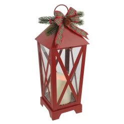 Brand new 🎁 16" Red LED Candle Lantern with Greenery by Ashland® ⭐ -Ashland Sales 10701726 2