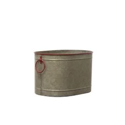 Discount 🛒 12" Oval Merry 🔔 Christmas Galvanized Metal Bucket by Ashland® 💯 -Ashland Sales 10701753 3