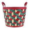 Promo 😉 11.5" Large Red and Green Woven Wood Chip Basket by Ashland® 😀 -Ashland Sales 10701818 1