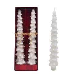 Outlet ⌛ 10.5" White 🔔 Christmas Tree Taper Candles by Ashland®, 2ct. 🤩 -Ashland Sales 10701852 2