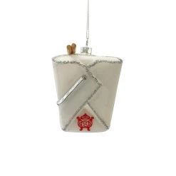 New 🔔 4" Glass Chinese Take Out Ornament by Ashland® 🎁 -Ashland Sales 10701853 2