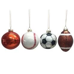 Budget 🎉 Assorted 3" Glass Sports Ball Ornament by Ashland® ⌛ -Ashland Sales 10701855 3