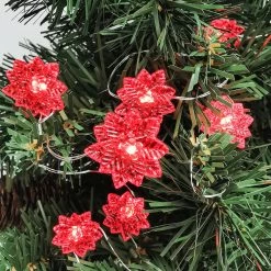 Best Pirce 👏 18ct. Poinsettia LED Crafting Lights by Ashland® 🎉 -Ashland Sales 10701965 3