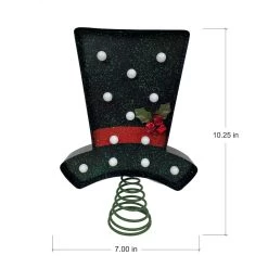 Cheapest ⭐ 10" Snowman Top Hat Lighted Tree Topper by Ashland® 🌟 -Ashland Sales 10701970 4