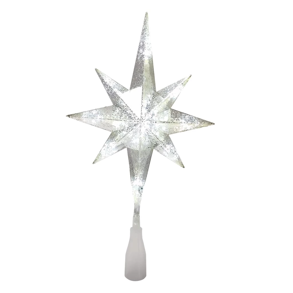 Outlet β 14" Silver Lighted Star of Bethlehem Tree Topper by Ashland® π 4 Outlet β 14" Silver Lighted Star of Bethlehem Tree Topper by Ashland® π - Image 2