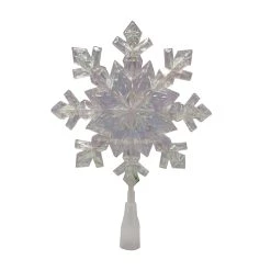 Hot Sale ✔️ 12.5" Iridescent Snowflake Lighted Tree Topper by Ashland® 😀