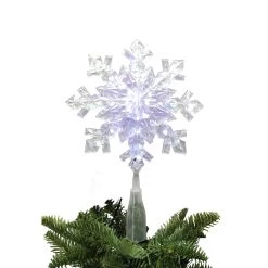 Hot Sale ✔️ 12.5" Iridescent Snowflake Lighted Tree Topper by Ashland® 😀 -Ashland Sales 10701975 3