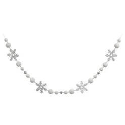 Flash Sale 👍 6ft. White Snowflake & Ball Garland by Ashland® 😀 -Ashland Sales 10702118 3
