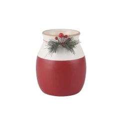 Top 10 😉 6.75" Red & White Holly Vase by Ashland® 🥰