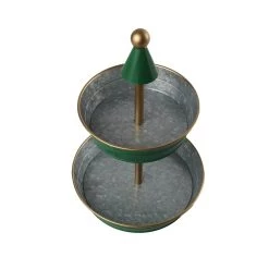 Wholesale 💯 15" Green & Gold Galvanized Tray by Ashland® 🤩 -Ashland Sales 10702365 2