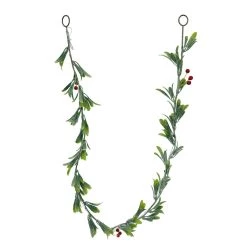 Promo ✔️ 5ft. Pre-Lit LED Red Berry Leaf Garland by Ashland® 💯 -Ashland Sales 10702493 4
