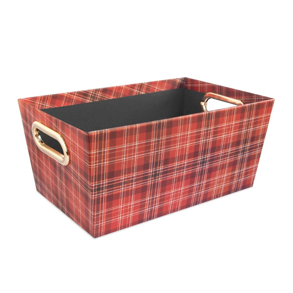 Cheapest 💯 Small Red Plaid 🎁 Christmas Gift Bin by Ashland® 💯 3 Cheapest 💯 Small Red Plaid 🎁 Christmas Gift Bin by Ashland® 💯