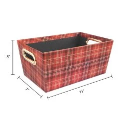Cheapest 💯 Small Red Plaid 🎁 Christmas Gift Bin by Ashland® 💯 8 Cheapest 💯 Small Red Plaid 🎁 Christmas Gift Bin by Ashland® 💯 -Ashland Sales 10703264 3