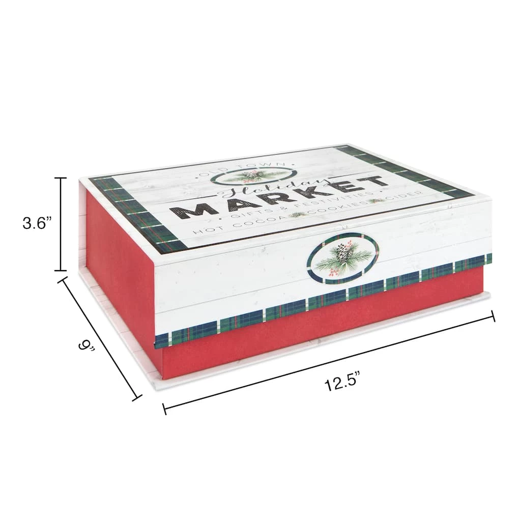 Brand new 🥰 Small Holiday Market 🎁 Christmas Tree Decorative Box by Ashland® ✨ 5 Brand new 🥰 Small Holiday Market 🎁 Christmas Tree Decorative Box by Ashland® ✨ - Image 3