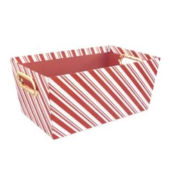 Wholesale 🔔 Small 🍬 Candy Cane Stripe Gift Bin by Ashland® 👏