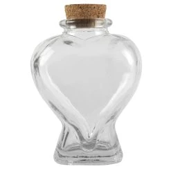 Buy 🔔 12 Pack: Heart-Shaped Glass Bottle by Ashland™ ⭐