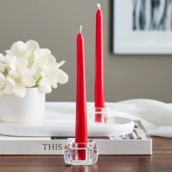 Discount ✔️ 48 Pack: 8" Red Taper Candle by Ashland® 💯 -Ashland Sales MP104291 20
