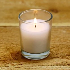 Buy 🛒 12 Packs: 12 ct. (144 total) White Glass Votive Candles Pack by Ashland® Basic Elements™ 🔥 -Ashland Sales MP136302 2