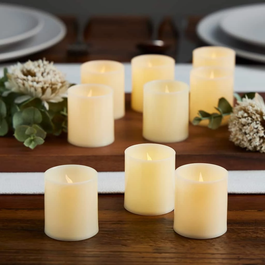 Promo 👏 12 Pack: Basic Elements™ Flameless LED Votives by Ashland® 💯 4 Promo 👏 12 Pack: Basic Elements™ Flameless LED Votives by Ashland® 💯 - Image 2