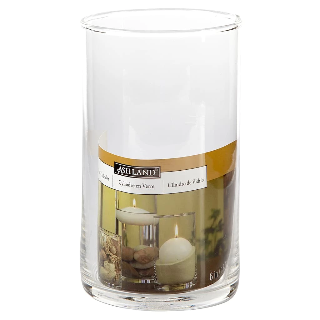 Promo ❤️ 12 Pack: 6" Cylinder Glass Candle Holder by Ashland® 👍 3 Promo ❤️ 12 Pack: 6" Cylinder Glass Candle Holder by Ashland® 👍