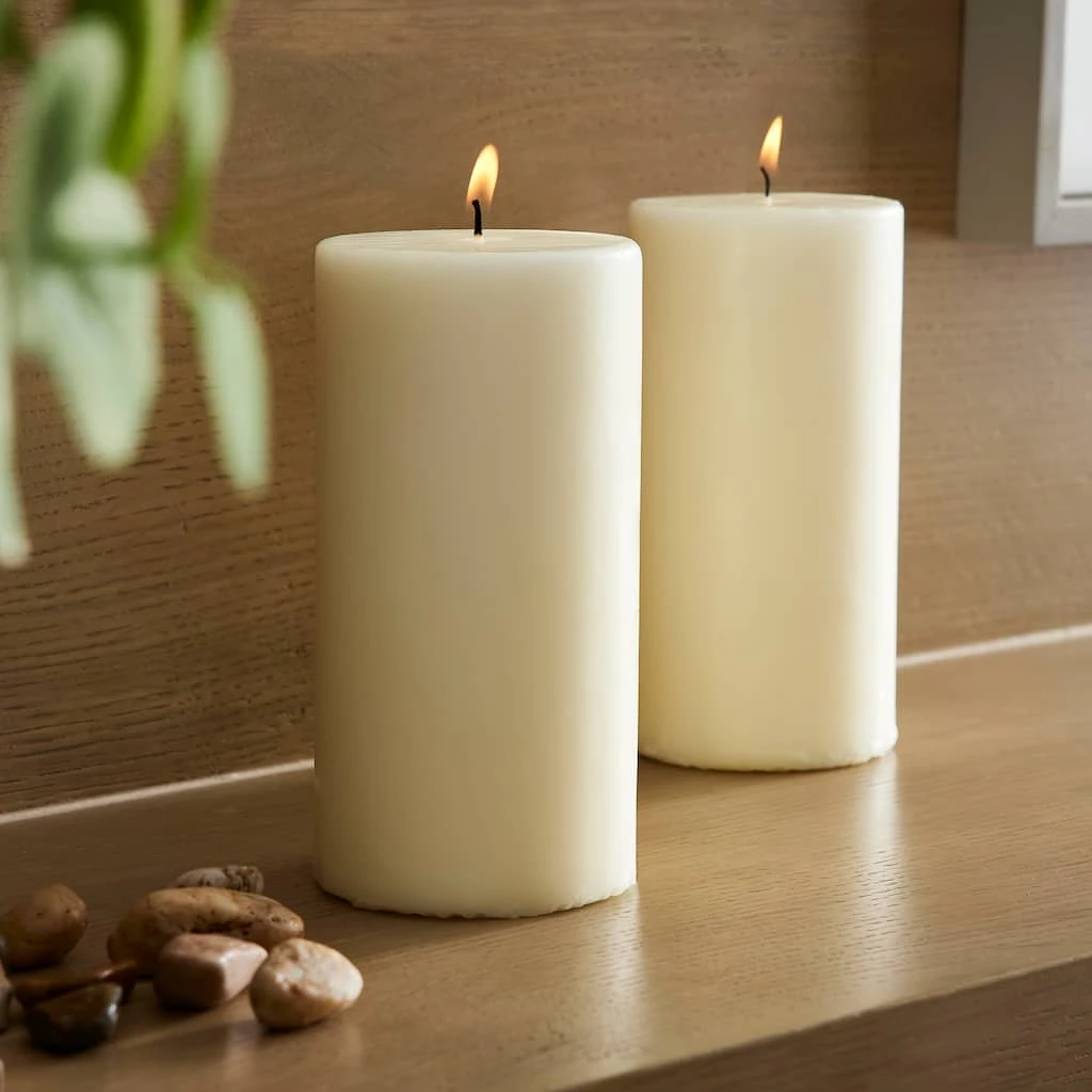 Brand new 🔥 12 Packs: 2 ct. (24 total) Ivory Pillar Candle Pair by Ashland® 👏 4 Brand new 🔥 12 Packs: 2 ct. (24 total) Ivory Pillar Candle Pair by Ashland® 👏 - Image 2