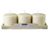 Budget 😀 12 Packs: 2 ct. (36 total) Basic Elements™ Ivory Pillar Candles by Ashland® 🎉 -Ashland Sales MP318239 1