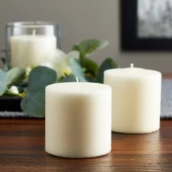 Budget 😀 12 Packs: 2 ct. (36 total) Basic Elements™ Ivory Pillar Candles by Ashland® 🎉 -Ashland Sales MP318239 20