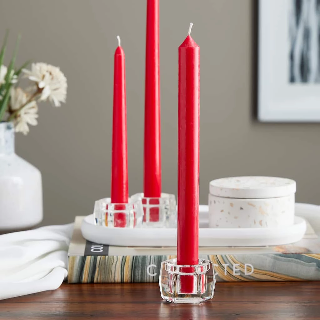 New ⭐ 48 Pack: 10" Red Camelot Dinner Candle by Ashland® 🎉 4 New ⭐ 48 Pack: 10" Red Camelot Dinner Candle by Ashland® 🎉 - Image 2