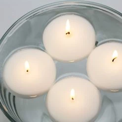 Discount 🎁 12 Packs: 4 ct. (48 total) Basic Elements™ White Floating Candles by Ashland® ❤️ -Ashland Sales MP360224 3