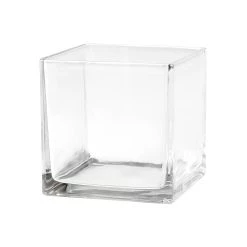 Deals 🔔 12 Pack: 6" Square Glass Vase by Ashland® 😀