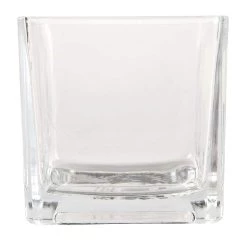 Buy 🔥 12 Pack: 5" Cube Glass Vase by Ashland® 👍