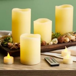 Best Sale ⌛ 12 Packs: 9 ct. (108 total) Basic Elements™ Ivory LED Candle Set with Remote by Ashland® 🛒 -Ashland Sales MP466356 20