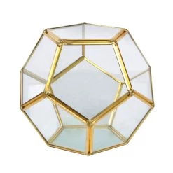 Buy 🧨 12 Pack: 5.5" Gold Octagon Glass Terrarium By Ashland™ ⌛
