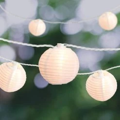 Coupon ❤️ 8 Pack: 10ct. White Fabric Lantern String Lights by Ashland® 🔔 -Ashland Sales MP578533