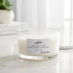 Budget ❤️ 8 Pack: Vanilla Bean & Tonka 3-Wick Jar Candle by Ashland® ❤️ -Ashland Sales MP638409 20