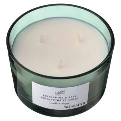 New 🎉 8 Pack: Eucalyptus & Sage 3-Wick Jar Candle by Ashland® 🔔 -Ashland Sales MP638411 31