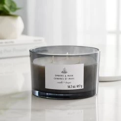 Budget 🛒 8 Pack: Embers & Musk 3-Wick Jar Candle by Ashland® ✔️ -Ashland Sales MP638414 20