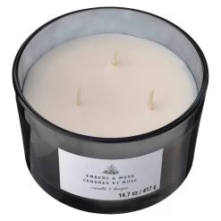 Budget 🛒 8 Pack: Embers & Musk 3-Wick Jar Candle by Ashland® ✔️ -Ashland Sales MP638414 31